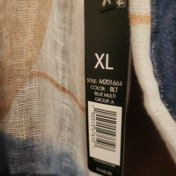 NIC+ZOE Women's Abstract Grid Cardigan new XL - Picture 3 of 3